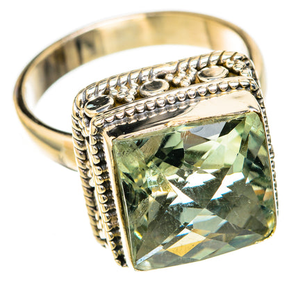 Green Amethyst Rings handcrafted by Ana Silver Co - RING122700 - Photo 2