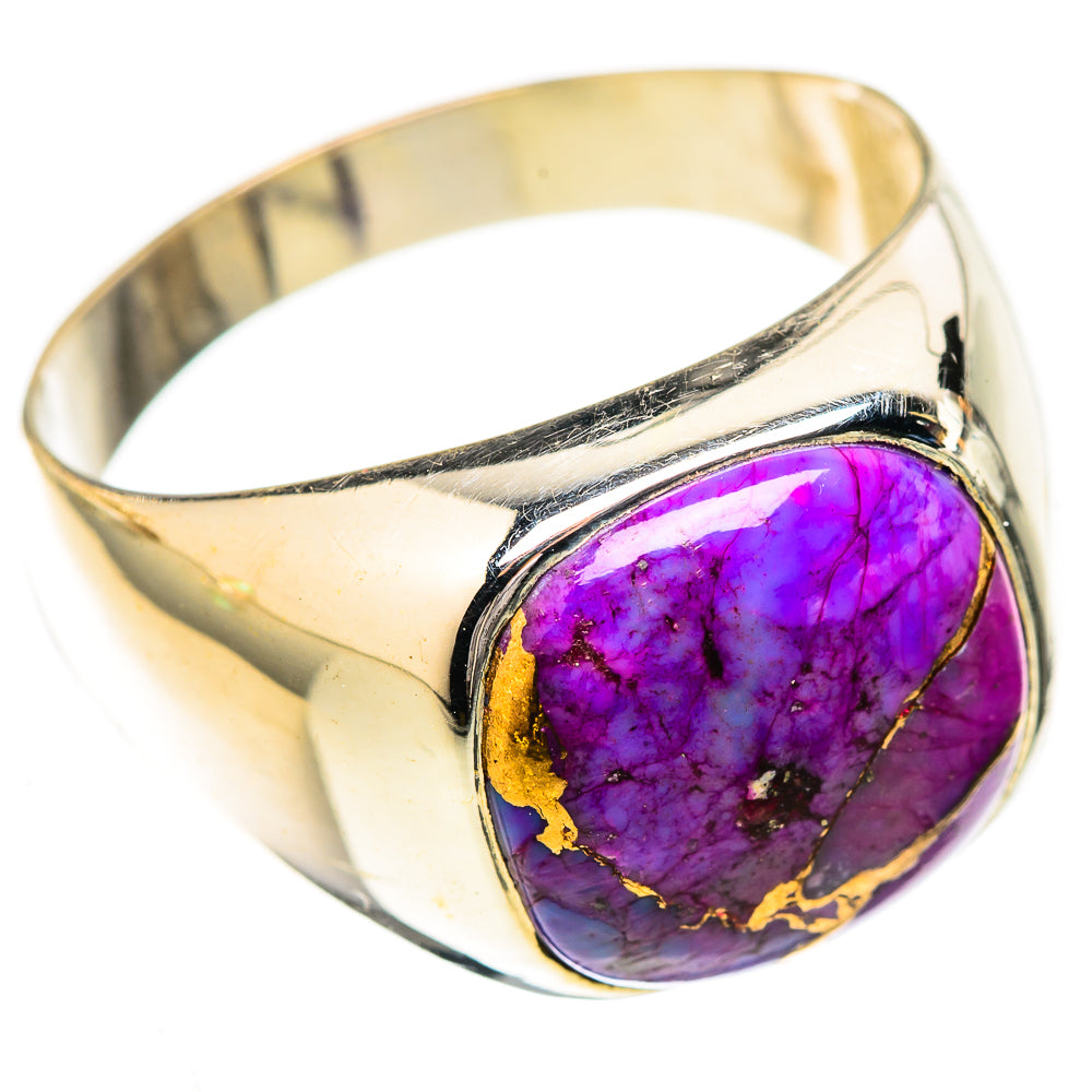 Purple Copper Composite Turquoise Rings handcrafted by Ana Silver Co - RING122704 - Photo 2