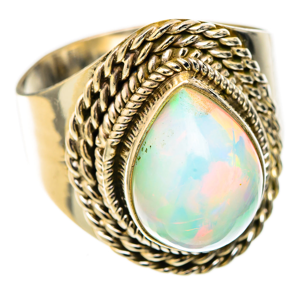 Ethiopian Opal Rings handcrafted by Ana Silver Co - RING122711 - Photo 2