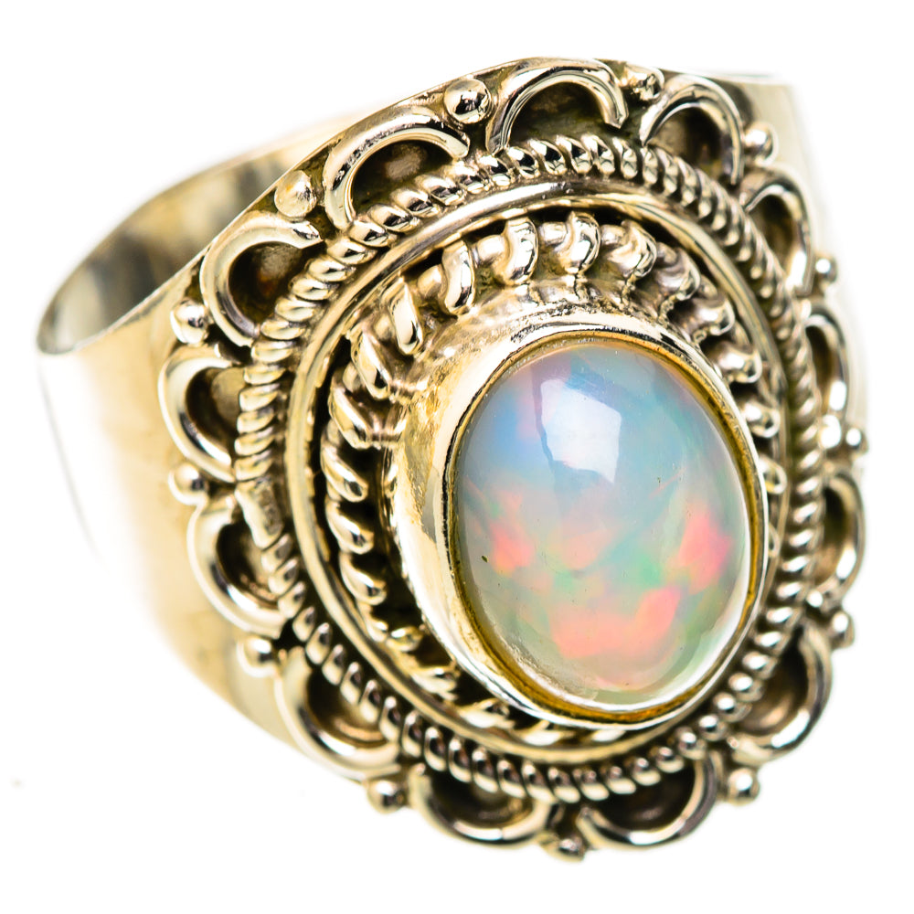 Ethiopian Opal Rings handcrafted by Ana Silver Co - RING122712 - Photo 2