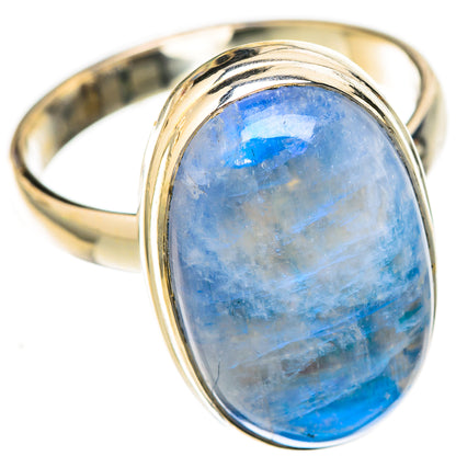 Rainbow Moonstone Rings handcrafted by Ana Silver Co - RING122716 - Photo 2