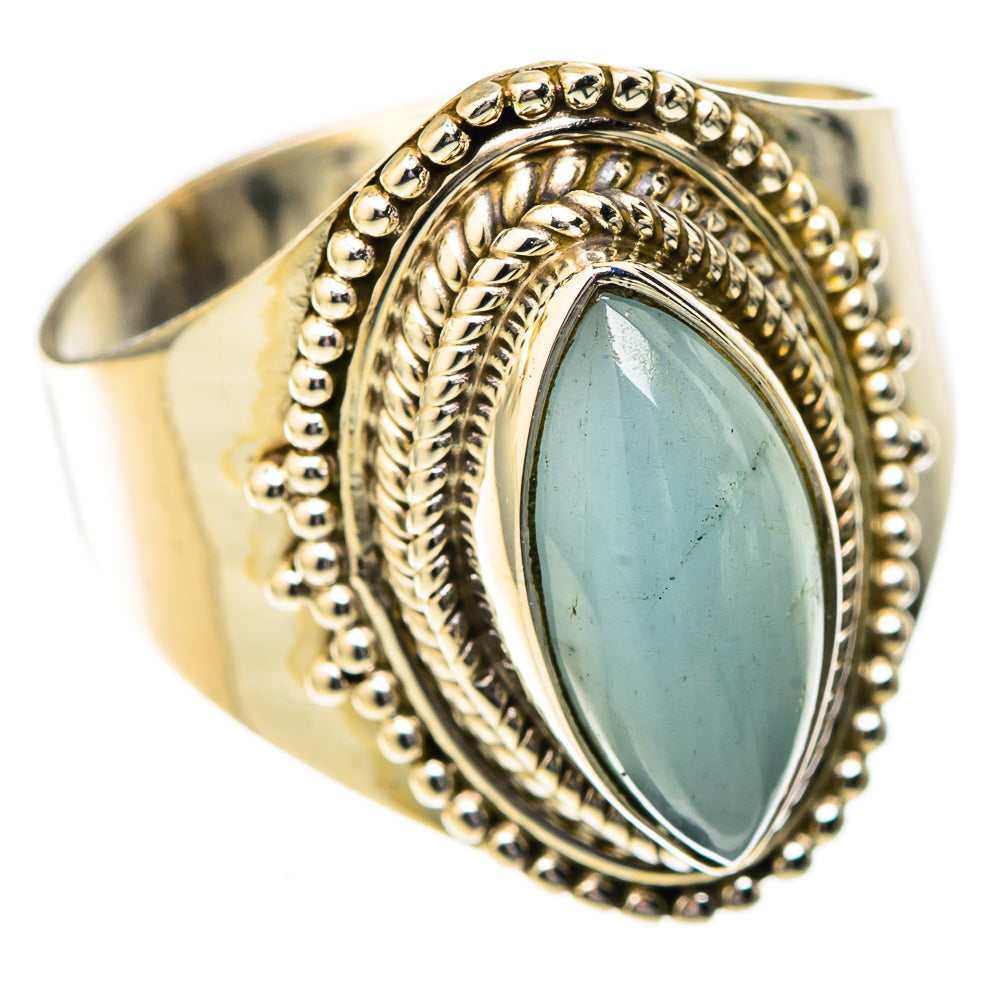Aquamarine Rings handcrafted by Ana Silver Co - RING122717 - Photo 2