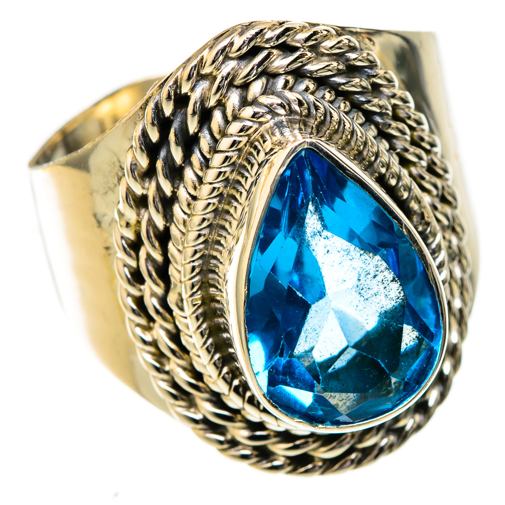 Swiss Blue Topaz Rings handcrafted by Ana Silver Co - RING122718 - Photo 2