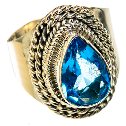 Swiss Blue Topaz Rings handcrafted by Ana Silver Co - RING122718 - Photo 2
