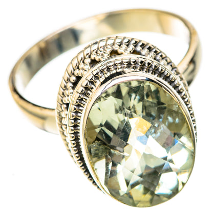 Green Amethyst Rings handcrafted by Ana Silver Co - RING122721 - Photo 2