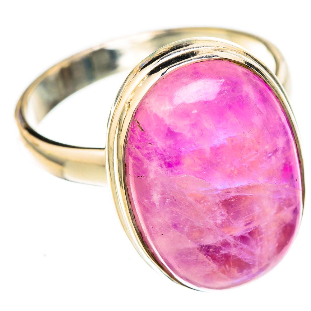 Pink Moonstone Rings handcrafted by Ana Silver Co - RING122723 - Photo 2