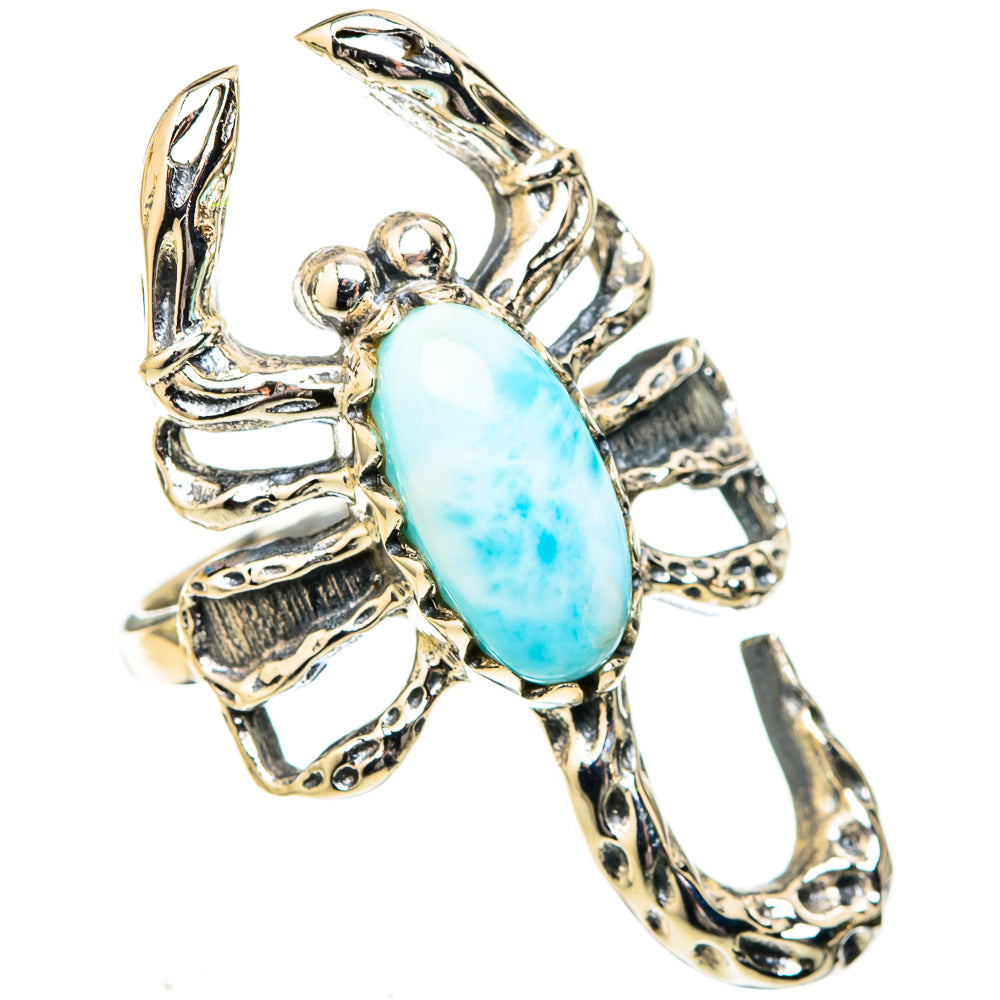 Larimar Rings handcrafted by Ana Silver Co - RING122728 - Photo 2