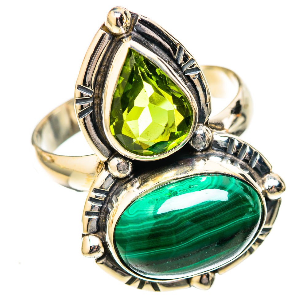 Malachite Rings handcrafted by Ana Silver Co - RING122734 - Photo 2