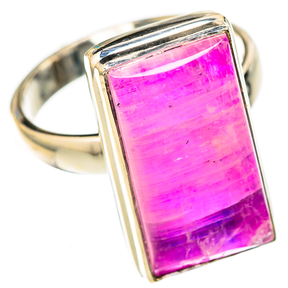 Pink Moonstone Rings handcrafted by Ana Silver Co - RING122737 - Photo 2