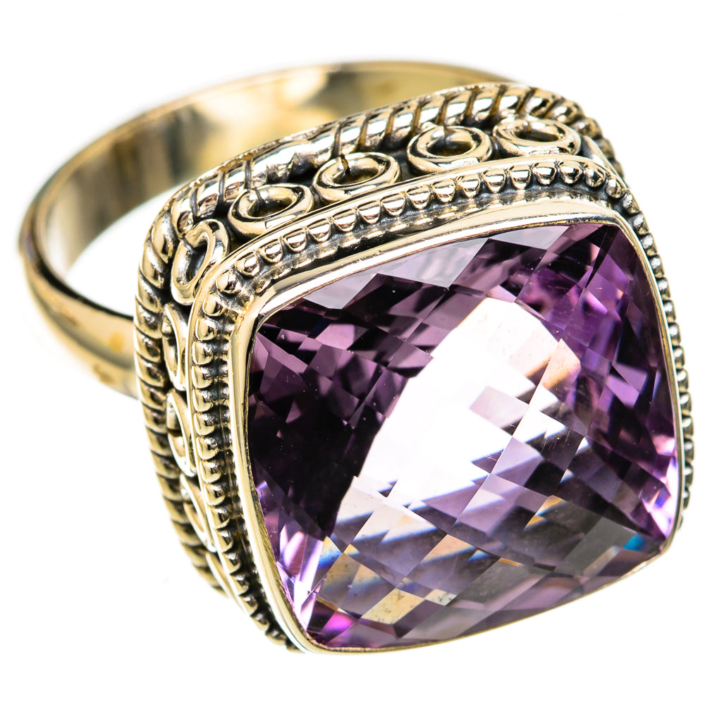 Amethyst Rings handcrafted by Ana Silver Co - RING122738 - Photo 2