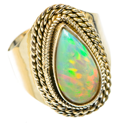 Ethiopian Opal Rings handcrafted by Ana Silver Co - RING122745 - Photo 2