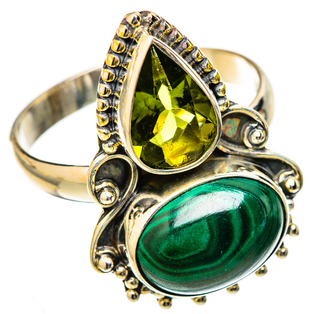 Malachite Rings handcrafted by Ana Silver Co - RING122753 - Photo 2