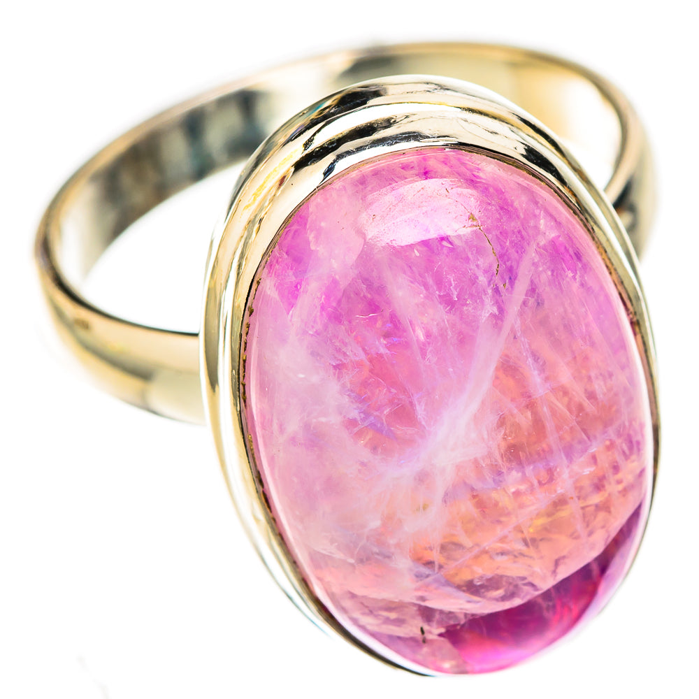 Pink Moonstone Rings handcrafted by Ana Silver Co - RING122754 - Photo 2