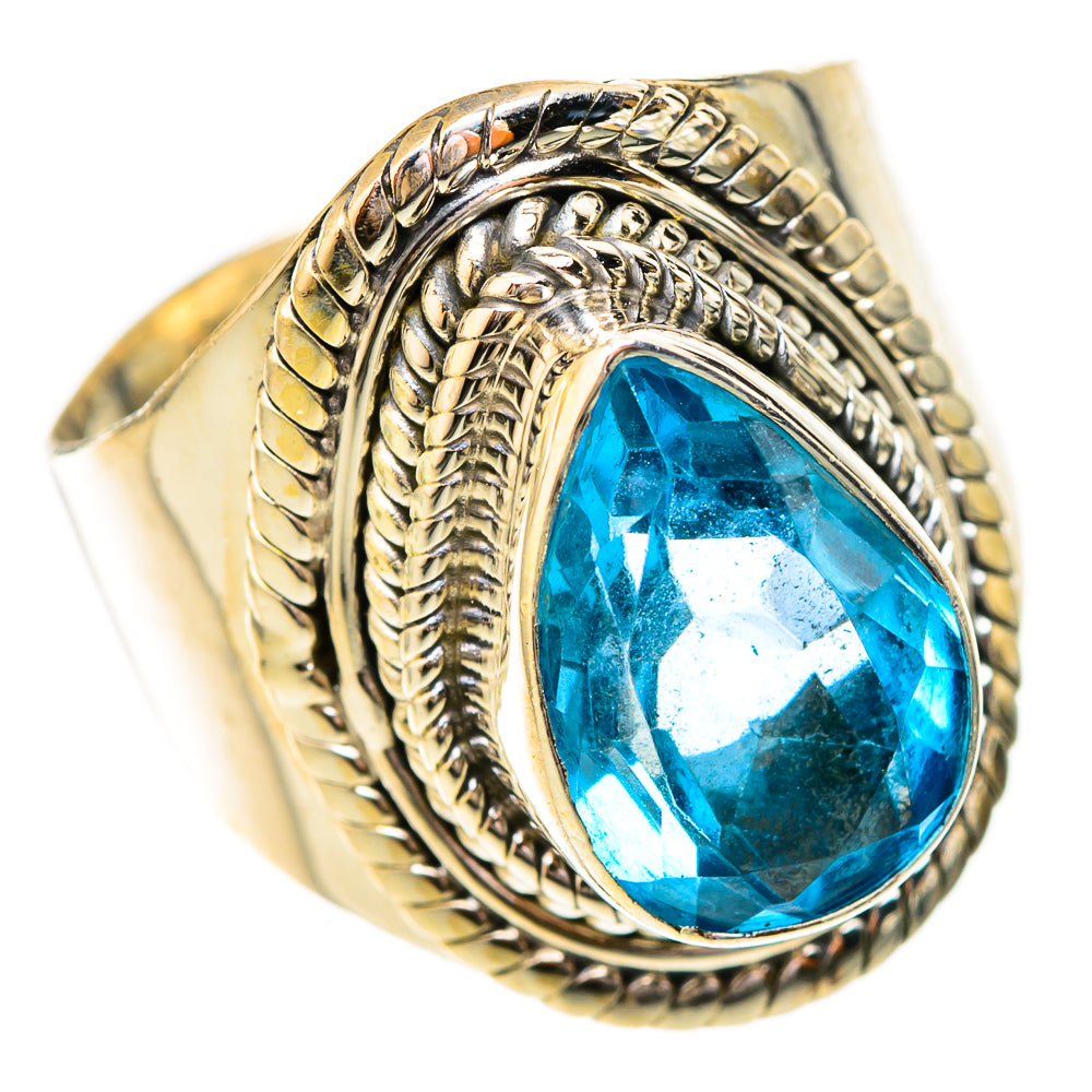 Blue Topaz Rings handcrafted by Ana Silver Co - RING122764 - Photo 2