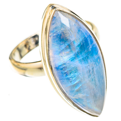 Rainbow Moonstone Rings handcrafted by Ana Silver Co - RING122766 - Photo 2