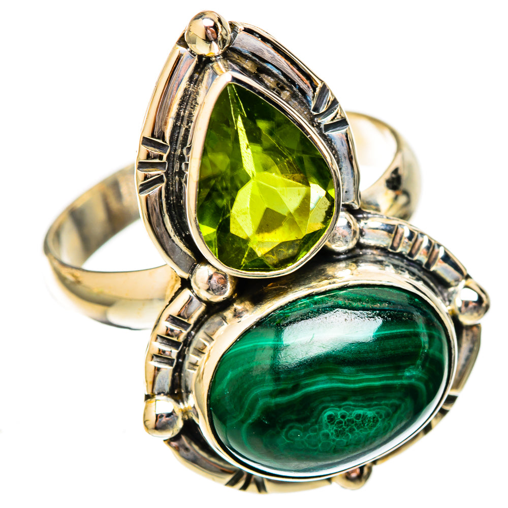 Malachite Rings handcrafted by Ana Silver Co - RING122770 - Photo 2