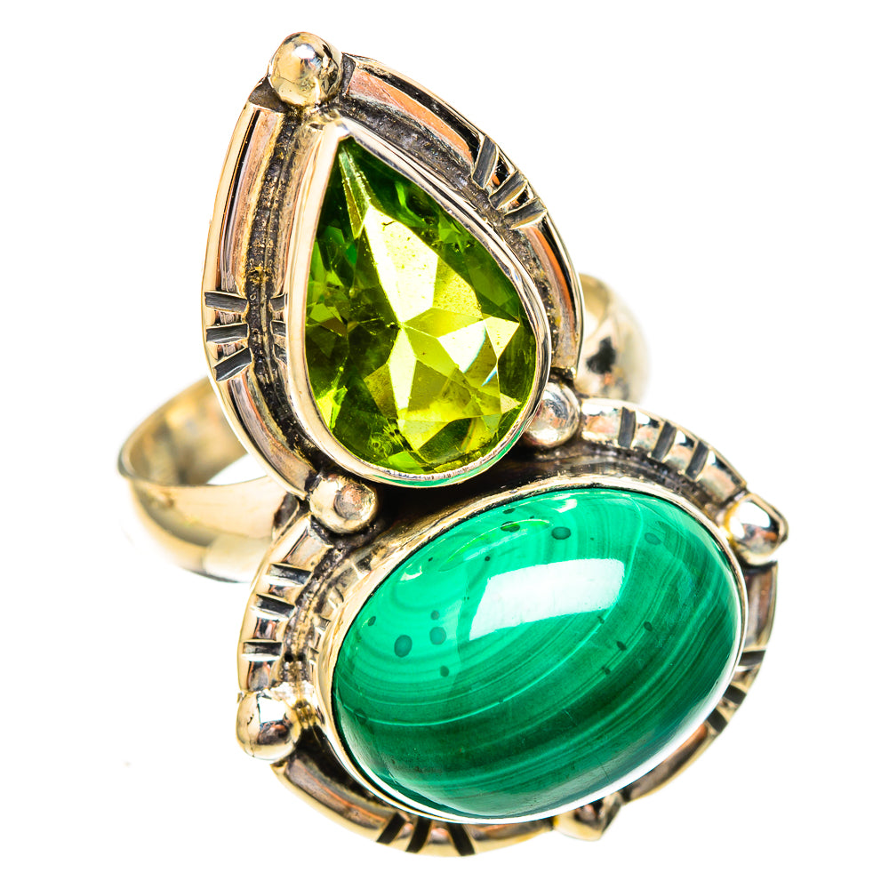 Malachite Rings handcrafted by Ana Silver Co - RING122784 - Photo 2