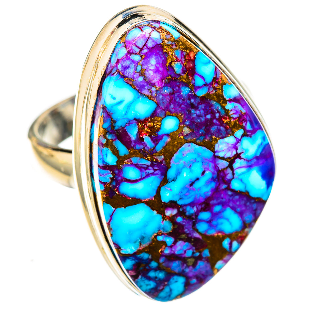 Purple Copper Composite Turquoise Rings handcrafted by Ana Silver Co - RING122785 - Photo 2