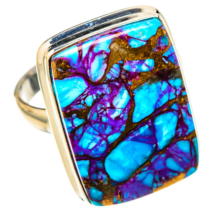 Purple Copper Composite Turquoise Rings handcrafted by Ana Silver Co - RING122786 - Photo 2