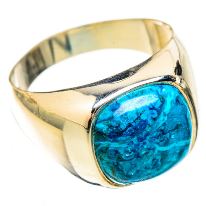 Chrysocolla Rings handcrafted by Ana Silver Co - RING122791 - Photo 2