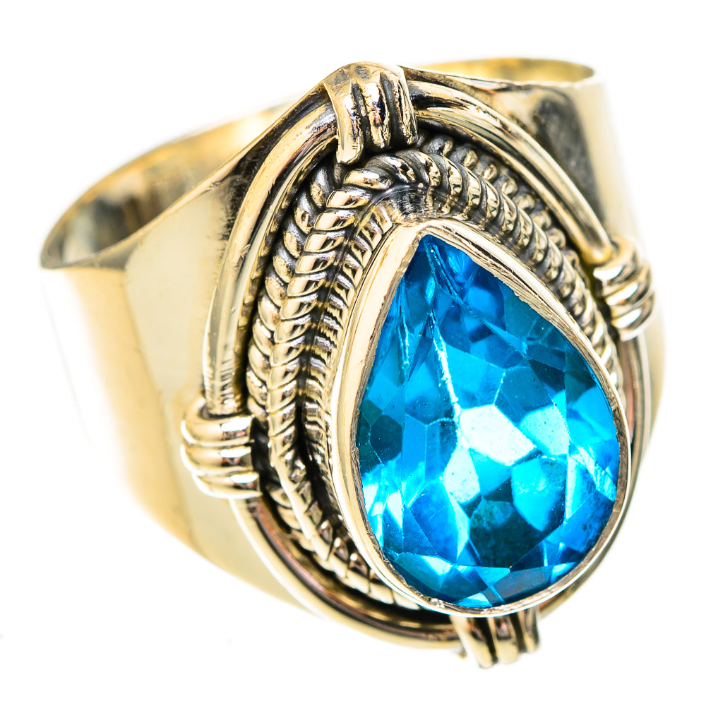 Blue Topaz Rings handcrafted by Ana Silver Co - RING122817 - Photo 2