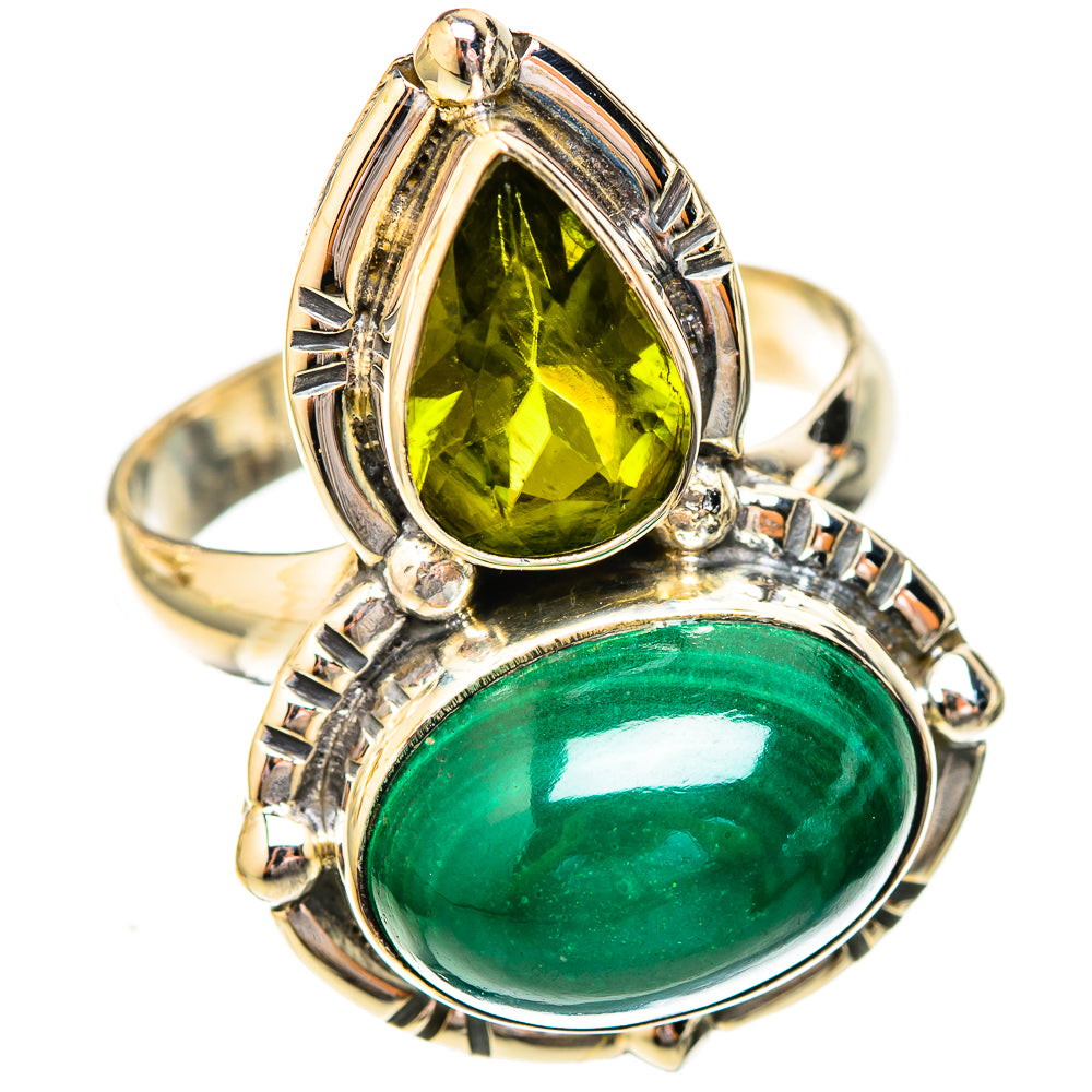 Malachite Rings handcrafted by Ana Silver Co - RING122819 - Photo 2