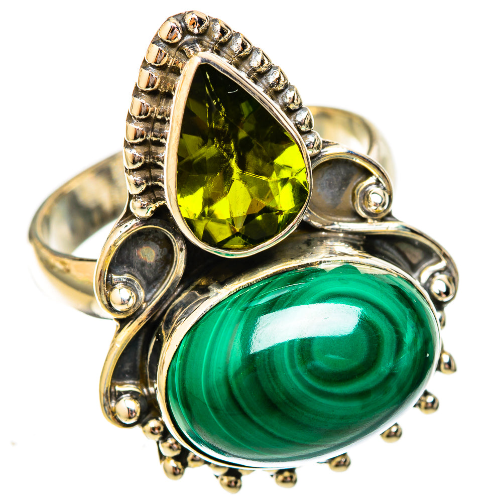 Malachite Rings handcrafted by Ana Silver Co - RING122830 - Photo 2