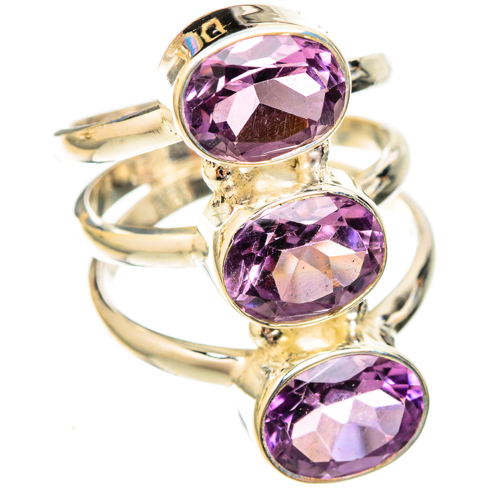 Amethyst Rings handcrafted by Ana Silver Co - RING122832 - Photo 2