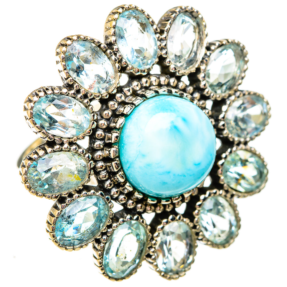 Larimar Rings handcrafted by Ana Silver Co - RING122836 - Photo 2