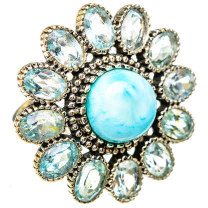Larimar Rings handcrafted by Ana Silver Co - RING122836 - Photo 2
