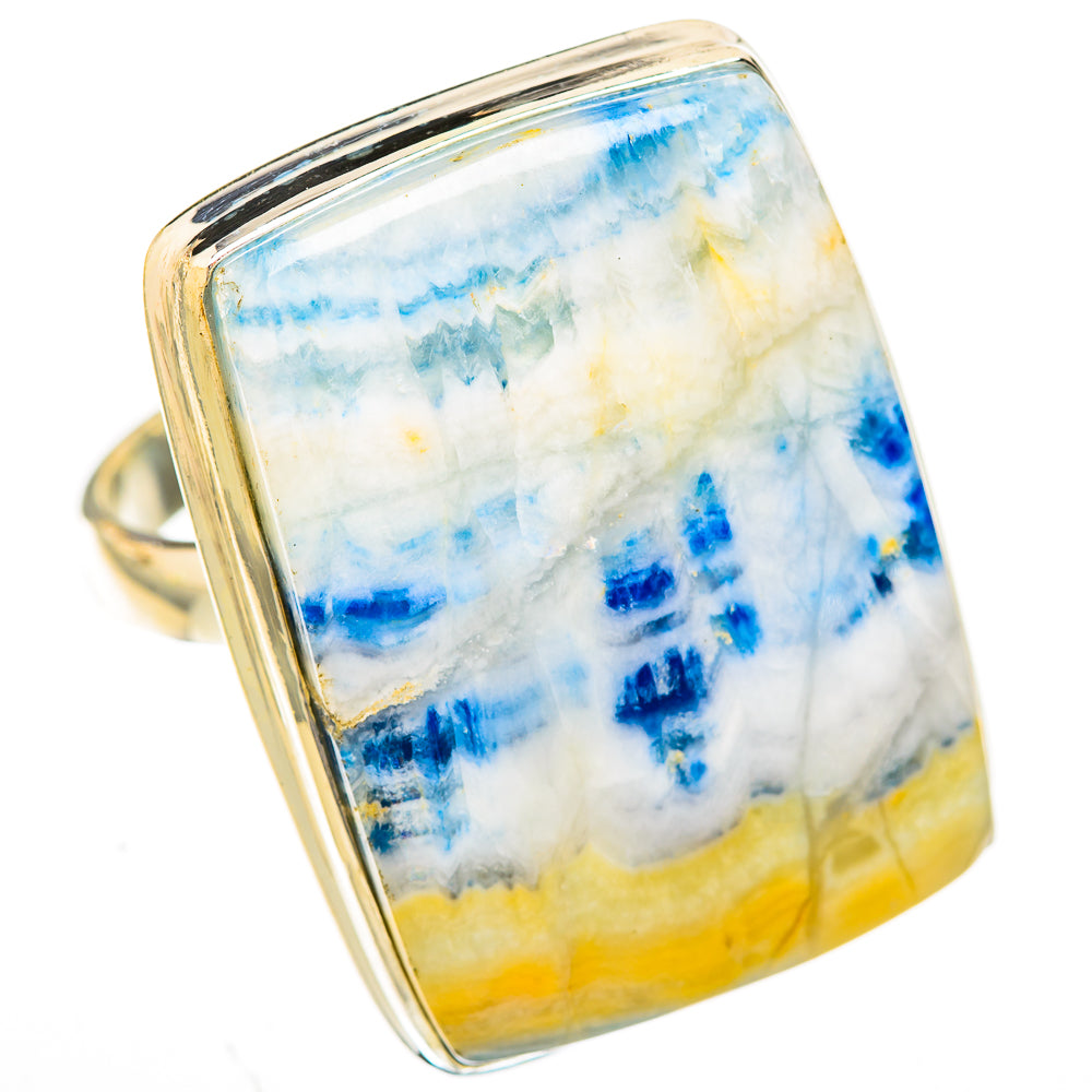 Blue Scheelite Rings handcrafted by Ana Silver Co - RING122840 - Photo 2