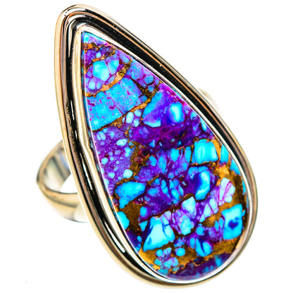 Purple Copper Composite Turquoise Rings handcrafted by Ana Silver Co - RING122848 - Photo 2