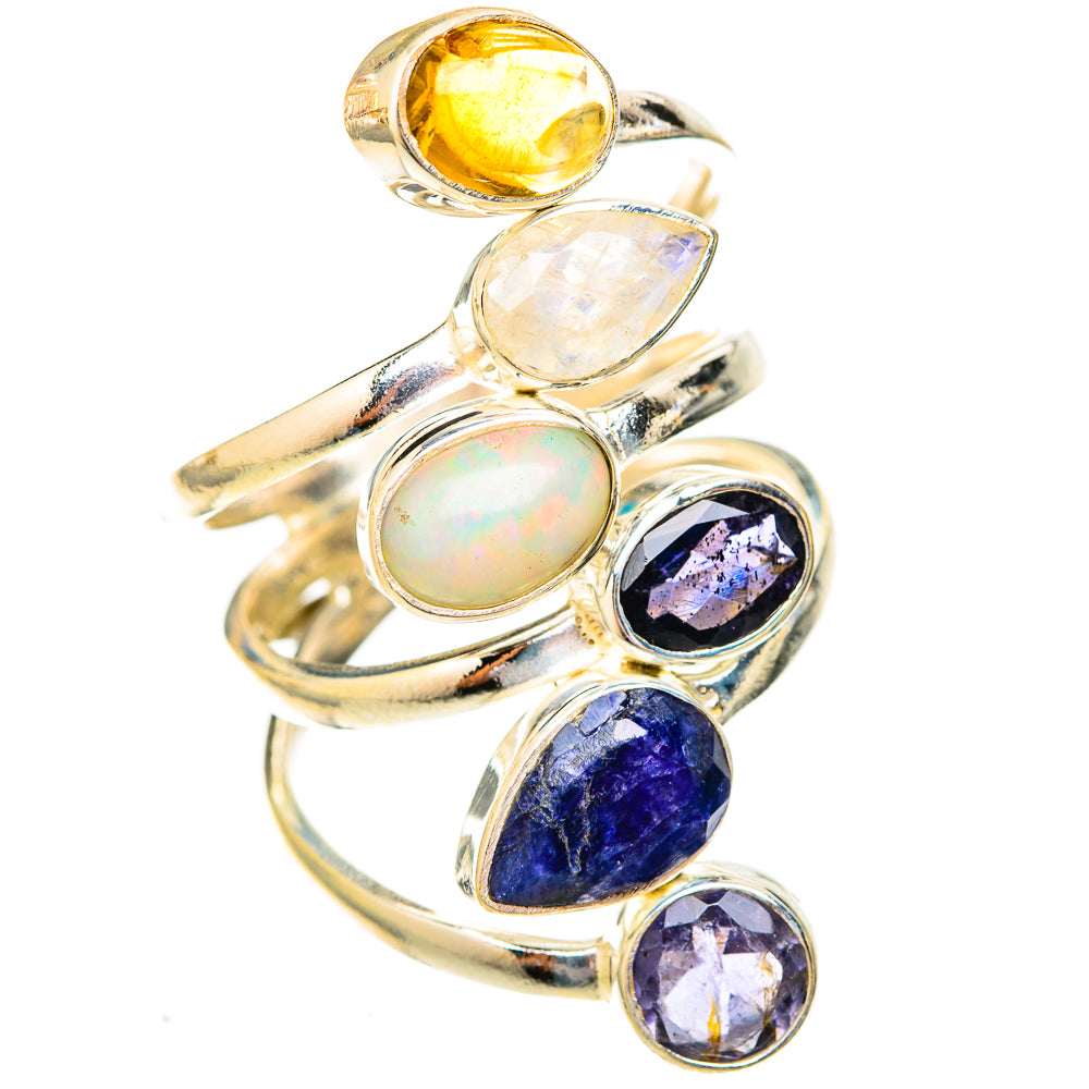 Ethiopian Opal Rings handcrafted by Ana Silver Co - RING122859 - Photo 2