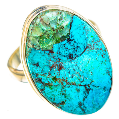Chrysocolla Rings handcrafted by Ana Silver Co - RING122868 - Photo 2