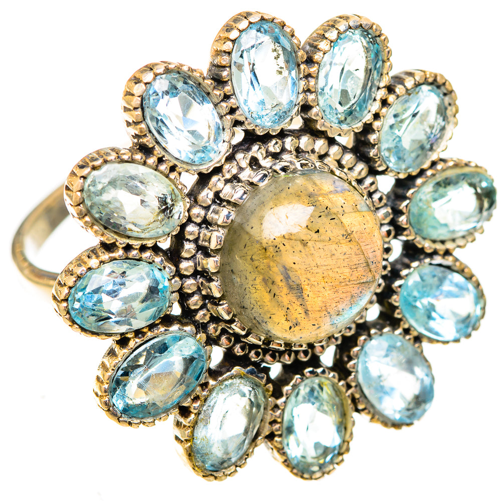 Labradorite Rings handcrafted by Ana Silver Co - RING122873 - Photo 2