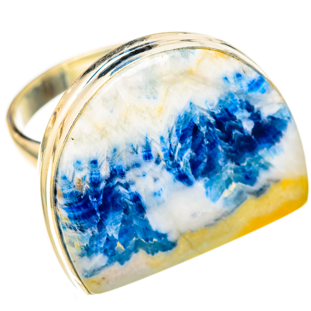 Blue Scheelite Rings handcrafted by Ana Silver Co - RING122874 - Photo 2