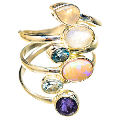 Ethiopian Opal Rings handcrafted by Ana Silver Co - RING122893 - Photo 2