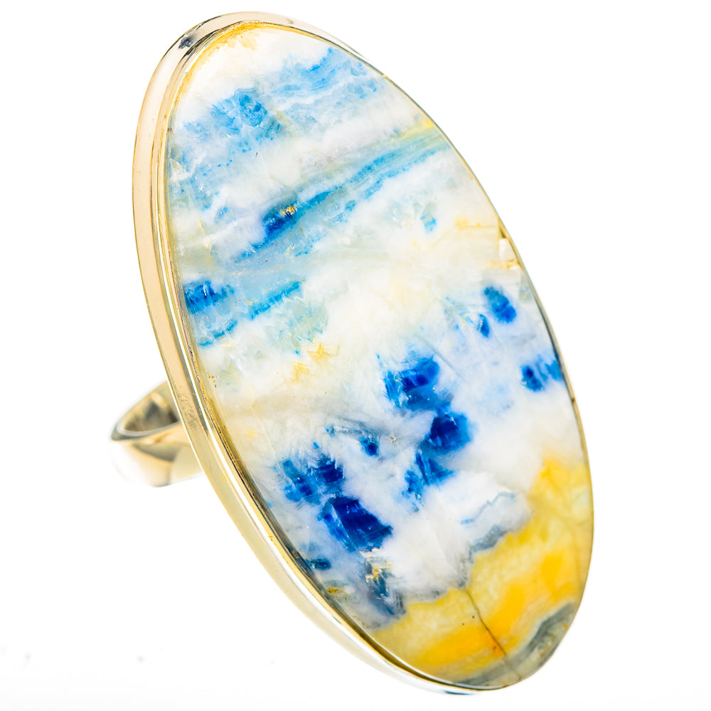 Blue Scheelite Rings handcrafted by Ana Silver Co - RING122896 - Photo 2