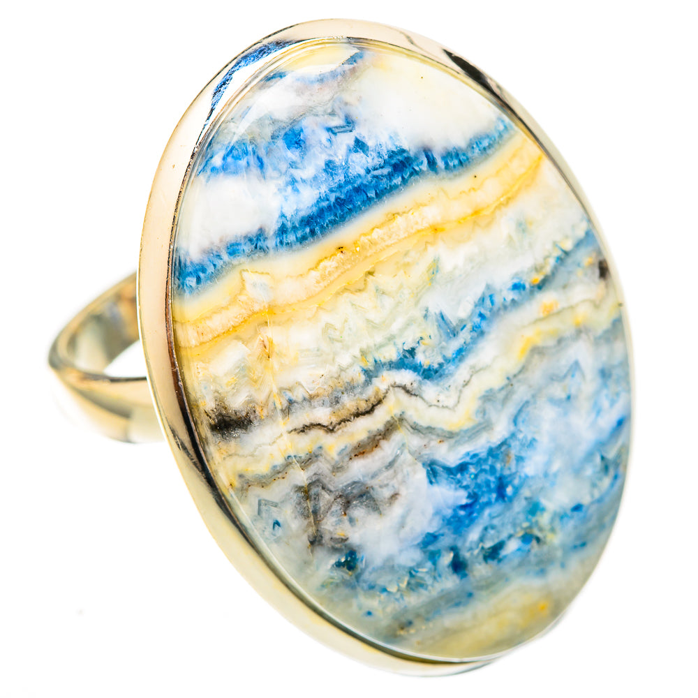 Blue Scheelite Rings handcrafted by Ana Silver Co - RING122900 - Photo 2