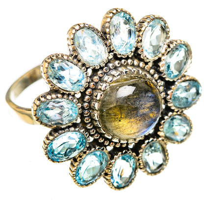 Labradorite Rings handcrafted by Ana Silver Co - RING122903 - Photo 2