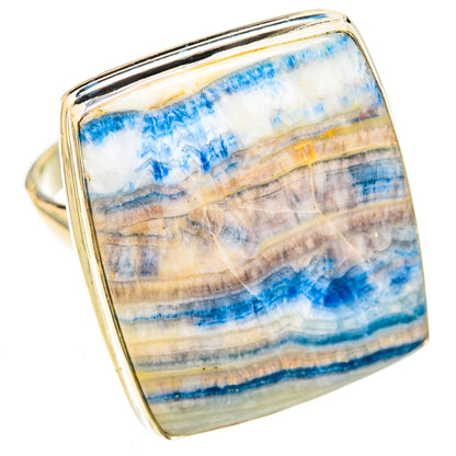 Blue Scheelite Rings handcrafted by Ana Silver Co - RING122905 - Photo 2