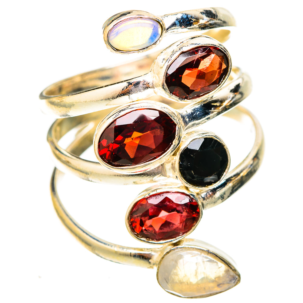 Garnet Rings handcrafted by Ana Silver Co - RING122911 - Photo 2