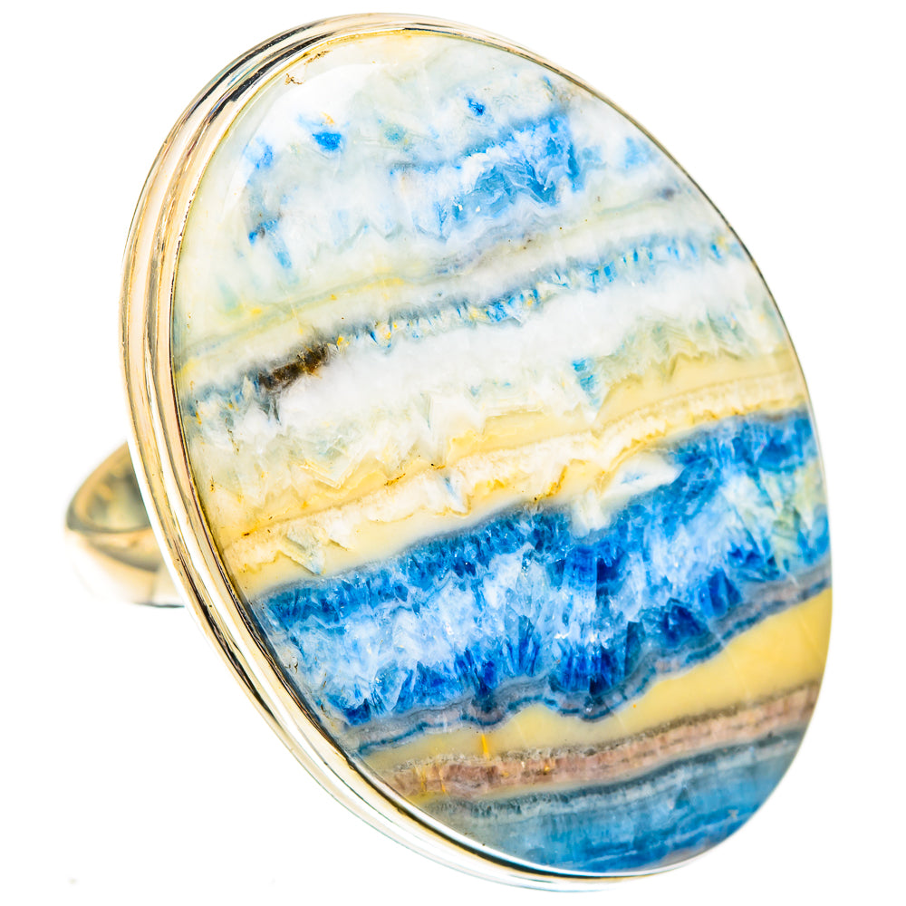 Blue Scheelite Rings handcrafted by Ana Silver Co - RING122919 - Photo 2