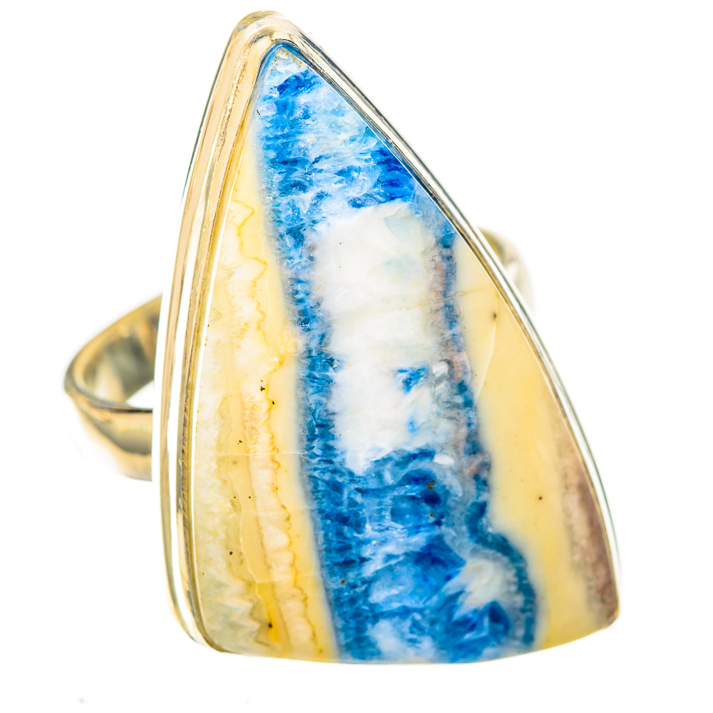 Blue Scheelite Rings handcrafted by Ana Silver Co - RING122922 - Photo 2
