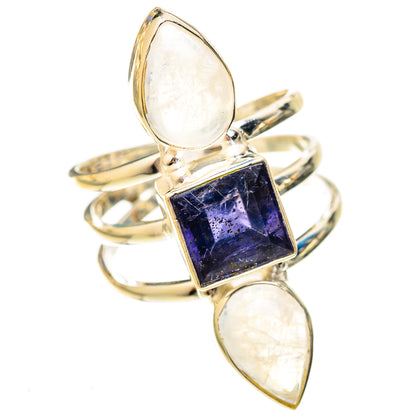 Rainbow Moonstone Rings handcrafted by Ana Silver Co - RING122959 - Photo 2
