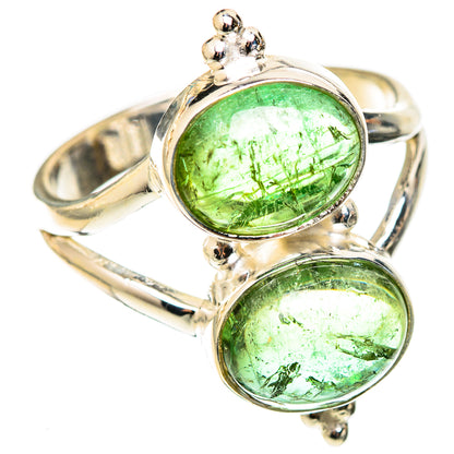 Green Tourmaline Rings handcrafted by Ana Silver Co - RING122977 - Photo 2
