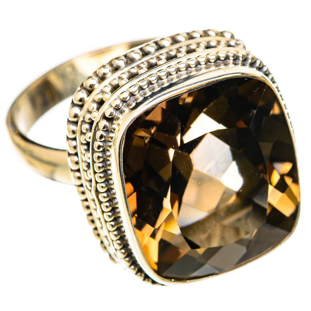 Smoky Quartz Rings handcrafted by Ana Silver Co - RING122978 - Photo 2