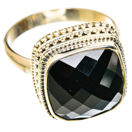 Black Onyx Rings handcrafted by Ana Silver Co - RING122988 - Photo 2