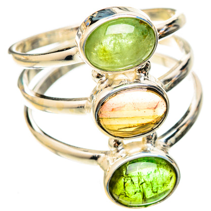 Green Tourmaline Rings handcrafted by Ana Silver Co - RING122990 - Photo 2