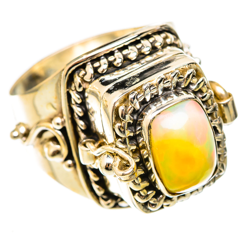Ethiopian Opal Rings handcrafted by Ana Silver Co - RING122992 - Photo 2